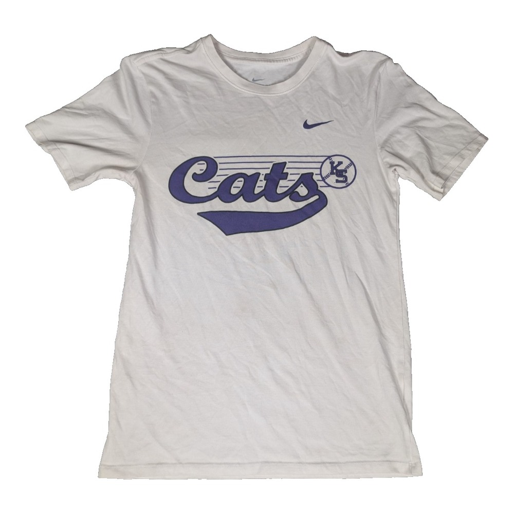 Kansas State Wildcats | Nike | White | Mens | Cats Baseball Graphic T-Shirt | S